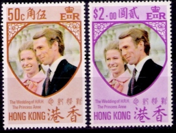 1973 Hong Kong 2 Serie Nuove Royal Wedding E Festival - Illinguellate - New MNH - Nuovi