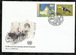 N° 407 ET 403 SUR ENVELOPPE.  20 NOVEMBRE 2003  .  VIENNE  . - Lettres & Documents