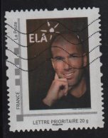 Timbre Personnalise Oblitere - Lettre Prioritaire - ELA - Zidane - Used Stamps