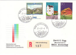 LIECHTENSTEIN 1987 RACCOMANDATA - Cartas & Documentos