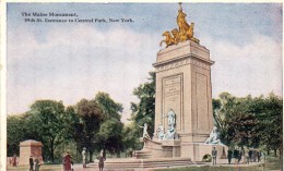 NEW YORK - The Maine Monument, 59th St. - Entrance To Central Park - Central Park