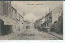 95 - SURVILLIERS - Belle Vue Animée De La Rue De La Gare ( Attelage ) - Survilliers