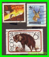 GRAN BRETAÑA  ( DHODESIA ) 3 SELLOS AÑO 1979 - Rodesia Del Norte (...-1963)