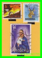 GRAN BRETAÑA  ( DHODESIA ) 3 SELLOS AÑO 1977 - Northern Rhodesia (...-1963)