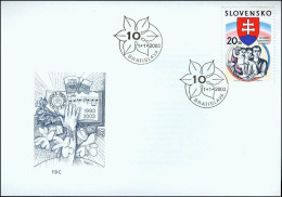 Slovakia 2003, FDC Cover 10th Anniv. Of The Slovak Republic Mi.# 444, Ref.bbzg - FDC