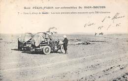 Thème:  Sport Automobile. Raid Paris-Pékin Sur De Dion Bouton. Désert De Gobi N°7 - Sonstige & Ohne Zuordnung