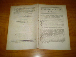 1806 Napoléon:vente & Droits Sur Vin,cidre,poiré. Garde Nationale Sédentaire. Fabrication Des Armes.Décret Sur Désertion - Décrets & Lois