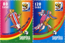 Albania Stamps 2010. FIFA WORLD CUP, SOUTH AFRICA 2010 Football  - Set MNH - Albania