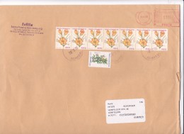 COVER  8  STAMPS  2003  TURKEY TO GERMANY. - Lettres & Documents