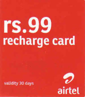 Sri Lanka Recharge Airtel 99 Rs Card - Sri Lanka (Ceylon)