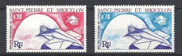 1974  Saint Pierre  Et Miquelon   N° 434 435  Nf**  .  Centenaire De L'U.P..U. - Neufs