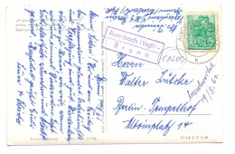 0-9700 AUERBACH - BRUNN, Postgeschichte, Landpoststempel 1961 - Auerbach (Vogtland)