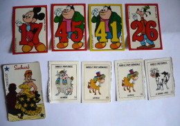 Lot Images BD / SUCHARD, VACHE QUI RIT, MICKEY POCHE/ Lucky Luke (Morris), Mickey, Pat'Hibulaire, Dingo (Walt Disney) / - Chromo's