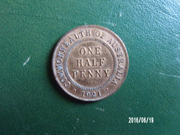 1/2 Penny - KM 22 - One Half Penny 1921 - 1855-1910 Monnaie De Commerce