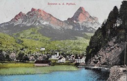 SEEWEN → Lauerzersee Und Das Kleine Dorf Seewen Anno 1907 - Lauerz