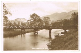 RB 1098 - 1927 Real Photo Postcard - River Falloch & Bridge - Ardlui Dunbarton Scotland - Dunbartonshire