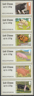 Great Britain 2012 Post And Go: Pigs MNH Strip Of Six Stamps. - Post & Go (distribuidores)