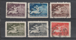 Pologne  1948   Aérien  N° 18 / 23  Oblitéré  Série Compl. = 6 Valeurs - Centaure - Usati