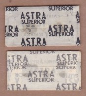 AC - ASTRA # 2 SUPERIOR BLADES SHAVING RAZOR BLADE IN WRAPPER - Lames De Rasoir