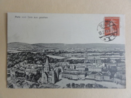Semeuse 10 C - N°138 - Sur CP De Metz - Cachet Allemand 1919 De Metz - Storia Postale