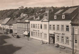 Kranichfeld - S/w Blick Zum Oberschloß & E Thälmann Straße - Kranichfeld