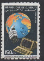 Djibouti Dschibuti 1998 Mi. 668 Imperf For Use ? ** Neuf MNH Journée Mondiale Des Télécom Weltfernmeldetag RARE - Dschibuti (1977-...)