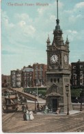 THE CLOCK TOWER - MARGATE - KENT - Showing TRAM/TROLLEY BUS - 1909 - Margate