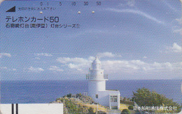 Télécarte Ancienne Japon / 110-7934 - PHARE - LIGHTHOUSE - Japan Front Bar Phonecard / B - LEUCHTTURM Balken TK - Faros