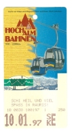 Österreich Rauris Seilbahnkarte 1997 Hochalmbahnen Kabinenbahn - Rauris