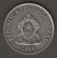 HONDURAS 50 CENTAVOS 1991 - Turkey