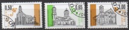 N° 3887 à 3889 O Y&T 2000 Eglises - Used Stamps