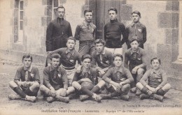 CPA INSTITUTION SAINT FRANCOIS LESNEVEN  EQUIPE 1re DE L´ HIRONDELLE - Lesneven