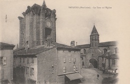 CPA Saugues La Tour Et L'Eglise - Saugues