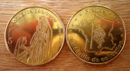 France Lourdes Vierge Marie Bernadette Soubirous Pelerinage Medaille De Collection Skrill Paypal Bitcoin OK - Altri & Non Classificati