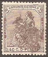 ESPAÑA 1873 - Edifil #136 - VFU - Gebruikt