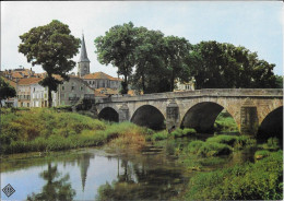 MIRECOURT - Le Clocher Et Le Pont Sur Le Madon - Mirecourt
