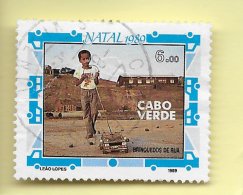 TIMBRES - STAMPS - CAP VERT / CAPE VERDE - 1989 - JOUETS RUE - TIMBRE OBLITÉRÉ - Cape Verde