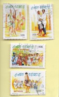 TIMBRES - STAMPS - CAP VERT / CAPE VERDE - 1999 - TRADITIONAL DANCES - SÉRIE DE TIMBRES OBLITÉRES - Cape Verde