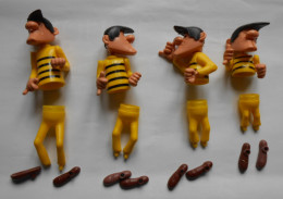 Figurines Démontables Des 4 Dalton Vintage - Little Figures - Plastic