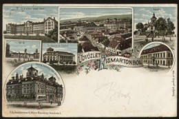 KISMARTON Eisenstadt BURGELAND LITHO OLD VINTAGE POSTCARD 1909 - Eisenstadt