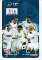 Thailand Prepaid Phonecard Real Madrid Football  Raul, Zidane, Ronaldo, Roberto Carlos, Beckham - Tailandia