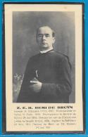 Bidprentje Van Z.E.H. Remi De Bruyn - Voorde - Gent - 1863 - 1933 - Images Religieuses