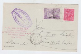 Brazil/Germany ZEPPELIN POSTCARD 1931 - Posta Aerea