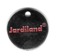 Jeton  De  Caddie  Argenté  Magasin  Jardiland  Recto  Verso - Trolley Token/Shopping Trolley Chip