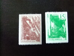 YUGOSLAVIA YOUGOSLAVIE 1961 SERIE CORRIENTE Son De Rollo Yvert 869 / 870 **/* - Unused Stamps
