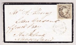 OZ Australien NSW 1860 SG#143 Graubraun Brief Nach Neuseeland - Cartas & Documentos