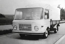 Barkas B 1100 Prototyp Pritschenwagen Auf Erprobungsfahrt - Eine B.B. Karte Aus Sachsen - Trucks, Vans &  Lorries