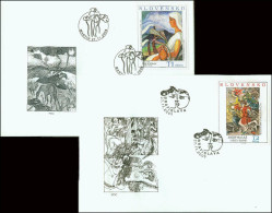 Slovakia 2008, FDC Covers Art Illustration Painting Mi.# 593-594, Ref.bbzg - FDC