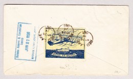 Kanada 26.5.1926 Rolling Portage (Zugst.) Luftpost Brief Nach Montreal Via Red Lake Rückseite Flug Vignette - Lettres & Documents