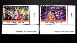 UNO-Wien 218/9 Oo/ESST, 50 Jahre Kinderhilfswerk Der UNO (UNICEF), Brüder Grimm Und Legende Aus Polynesien - Gebraucht